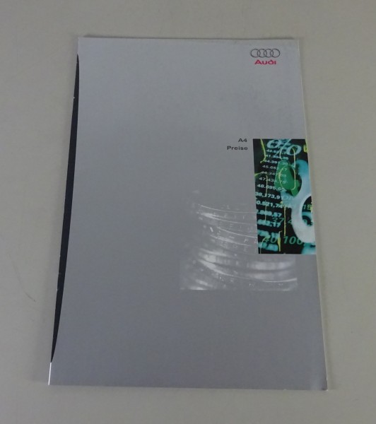 Preisliste / Prospekt Audi A4 Typ B5 Stand 01/1996