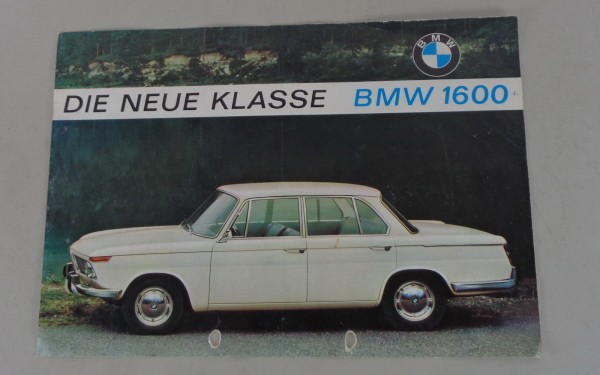 Prospektblatt BMW Neue Klasse 1600 von 01/1965