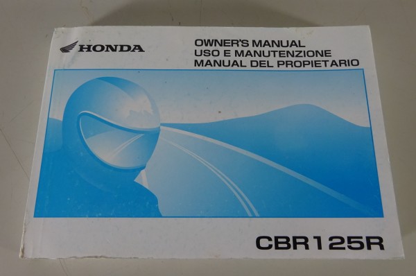 Betriebsanleitung / Owner´s Manual Honda CBR 125 R Stand 2003