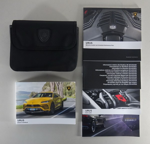 On-board folder + Owner´s Manual Lamborghini Urus Stand 1/2021 Englisch