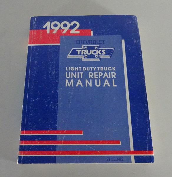 Workshop Manual Chevrolet / GMC C/K + S/T Pick-Up & G + M/L Van from 1992