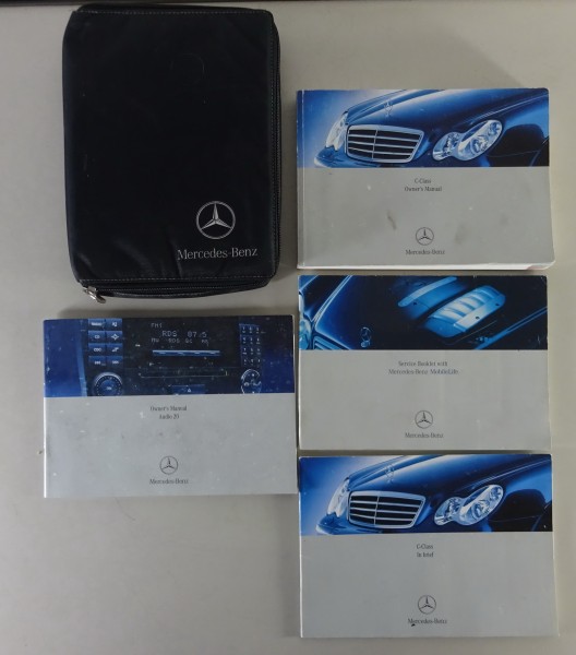 Owner's manual + wallet Mercedes C-Class W203 C 180 200 230 280 350 from 2004