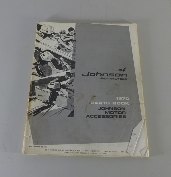 Zubehör-Katalog / Teilekatalog Johnson Sea-Horse Accessories Stand 1969