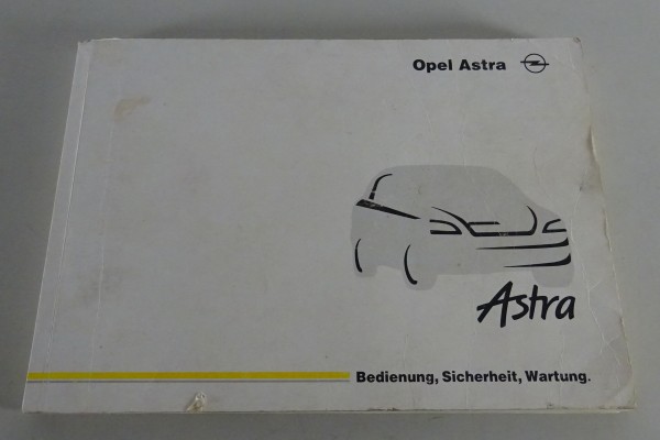 Betriebsanleitung / Handbuch Opel Astra G Stand 01/1998