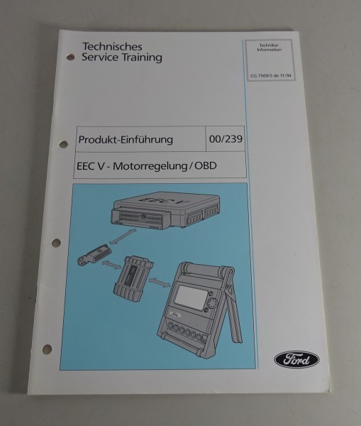 Technische Information Training Ford EEC V Motorregelung / OBD Stand 11/1994