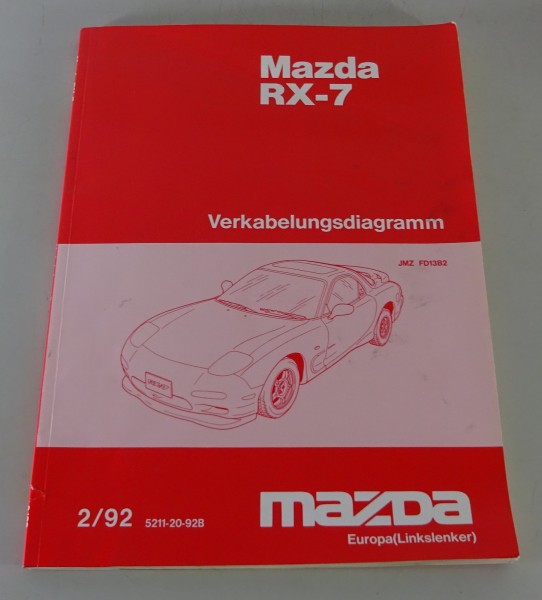 Werkstatthandbuch Elektrik Schaltpläne Mazda RX-7 / RX - 7 Typ FD von 02/1992