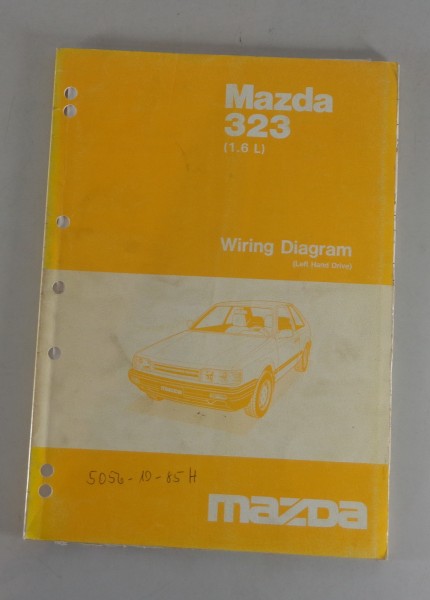Werkstatthandbuch Workshop Manual Elektrik Schaltpläne Mazda 323 BF, St.08/1985