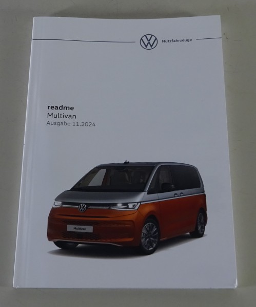 Kurzanleitung / Handbuch / readme VW Transporter T7 Multivan Stand 11/2024