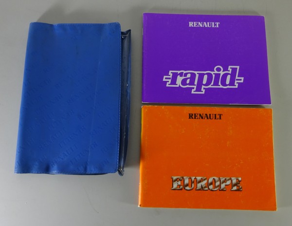 Bordmappe + Betriebsanleitung Renault Rapid von 1990
