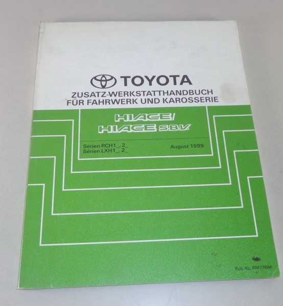 Werkstatthandbuch Toyota Hiace / Hiace S.B.V. Nachtrag von 08/1999