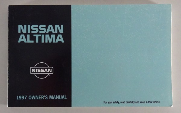 Owner's Manual / handbook Nissan Altima Typ U13 from 08/1996