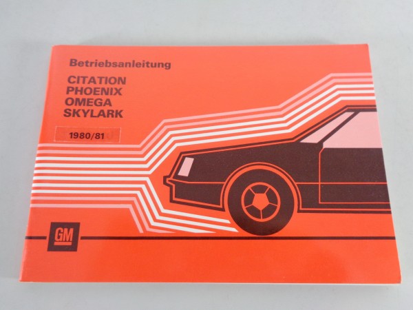 Betriebsanleitung Chevrolet Citation / Pontiac Pheonix auf Deutsch von 05/1979
