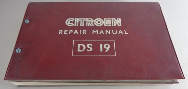 Workshop Manual / Repair Manual Citroen DS 19 from 09/1962