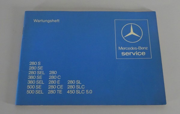 Scheckheft Mercedes W126 / W123 / R107 / C107 blanko ohne Einträge Stand 05/1979