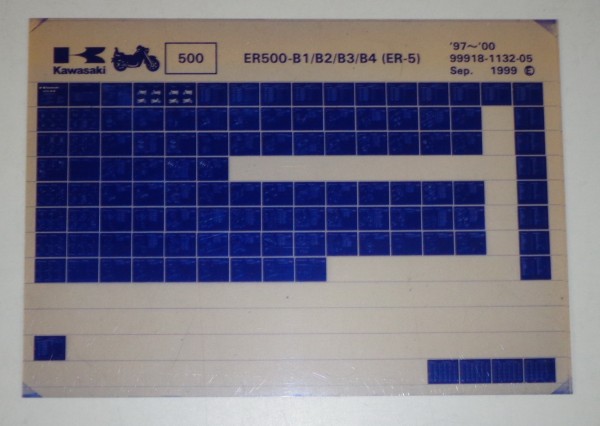 Microfich Ersatzteilkatalog Kawasaki ER 5 ER 500 B1-B4 Model 97-00 Stand 09/99