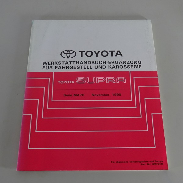 Werkstatthandbuch Toyota Supra Karosserie / Fahrgestell / Bremsen, Stand 11/1990