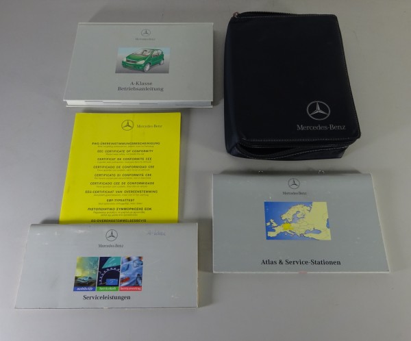 Bordmappe + Betriebsanleitung Mercedes A-Klasse W168 A140 / A160 etc. von 6/1999