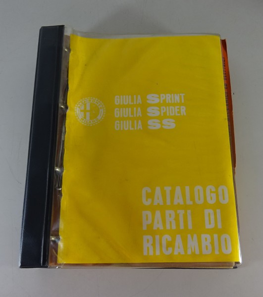 Teilekatalog / Spare Parts List Alfa Romeo Giulia Sprint / Spider / SS von 1964