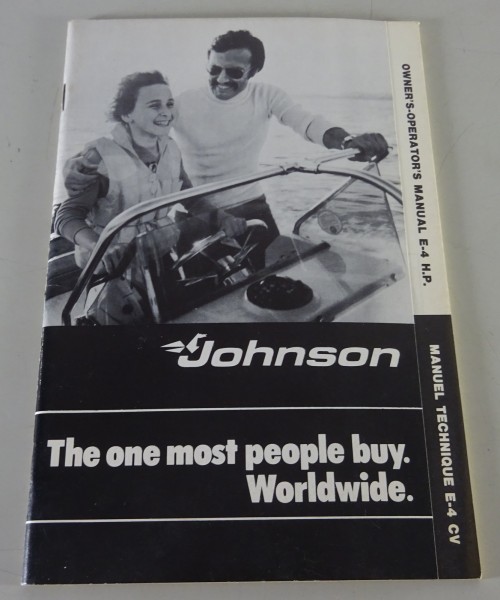 Betriebsanleitung / Owner´s Manual | Johnson Bootsmotor E-4 HP / CV | ENG/FRA