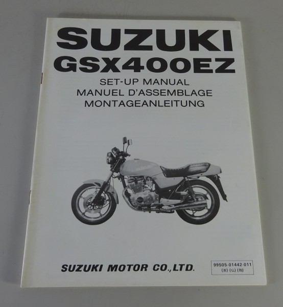 Montageanleitung / Set Up Manual Suzuki GSX 400 EZ von 04/1982