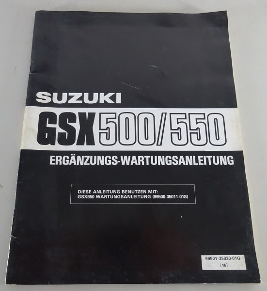 Werkstatthandbuch / Nachtrag Suzuki GSX 500 / 550 / 550 L Stand 12/1984