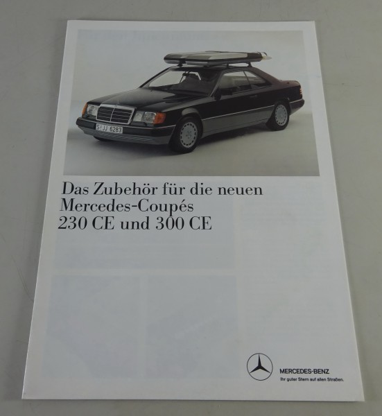 Prospekt Mercedes-Benz Zubehör für die C124 Coupés 230 CE / 300 CE Stand 01/1987