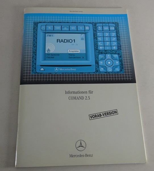 Werkstatthandbuch Einführung Mercedes Benz Comand 2.5 Infotainment W220 von 2003