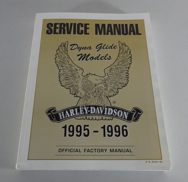 Workshop Manual Harley Davidson Dyna Glide Models 1995 - 1996 from 08/1995