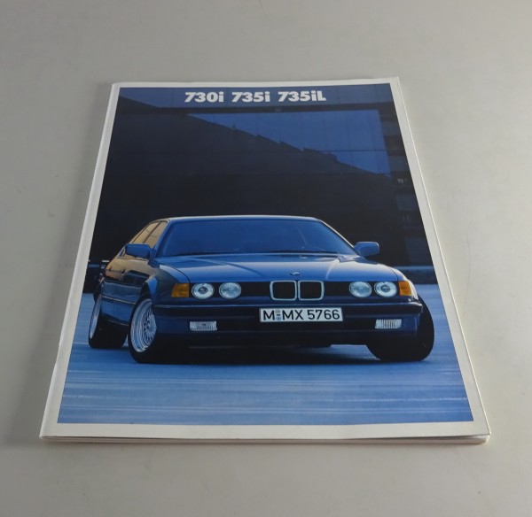 Prospekt / Brochüre BMW 7er - Reihe E32 730i / 735i / 735iL Stand 02/1986