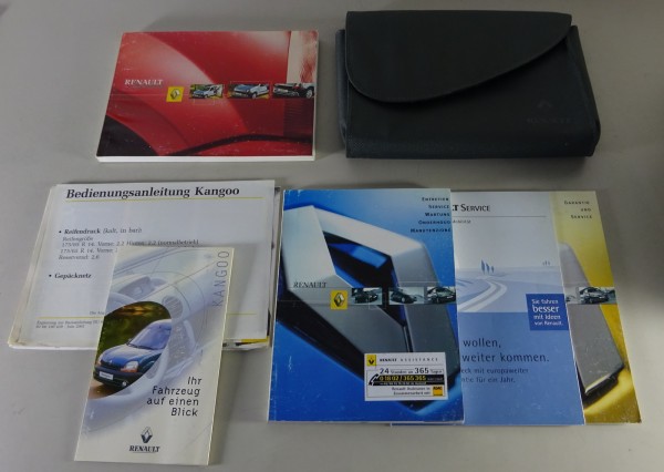 Bordmappe + Betriebsanleitung / Handbuch Renault Kangoo Typ KC Stand 02/2001