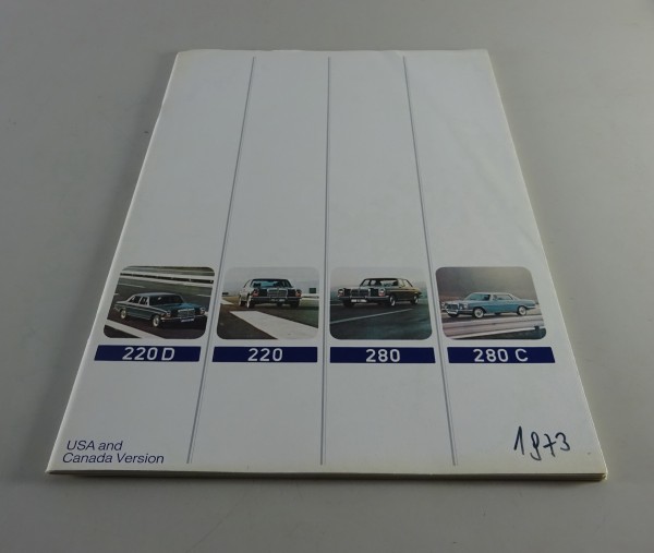Prospect Mercedes-Benz Modellprogramm - /8 W114 + W 115 + Coupé Stand 10/1972