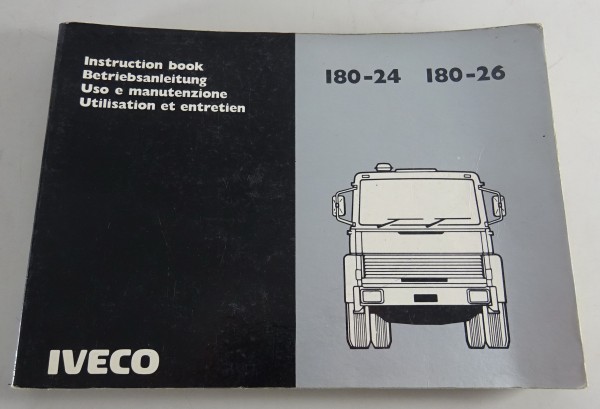 Betriebsanleitung / Handbuch LKW Iveco 180-24 / 180-26 Stand 03/1985