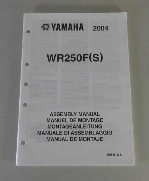 Montageanleitung / Assembly Manual Yamaha WR 250 F (S) von 2004