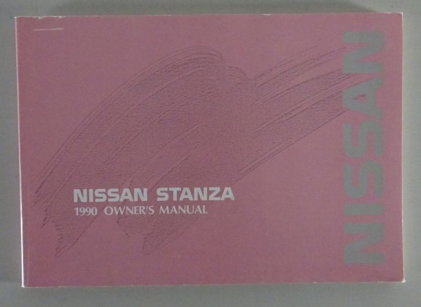 Owner's Manual / handbook Nissan Stanza Typ U12 from 09/1989