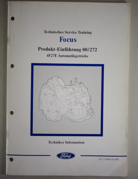 Technische Information/Produkt Einführung Ford Focus 4F27E Automatikgetriebe 98
