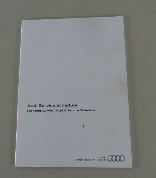 Service Schedule Audi Q7 Typ 4M from 11/2015