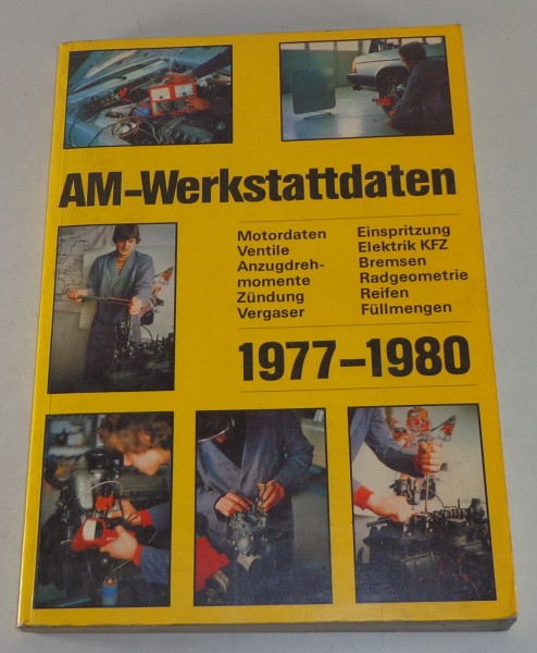 Handbuch Werkstattdaten für Audi / BMW / Lamborghini etc. 1977-1980
