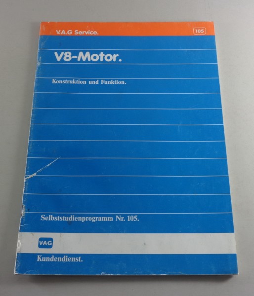 SSP 105 Selbststudienprogramm Audi V8 Motor 3,6 l Konstruktion / Funktion ab 89