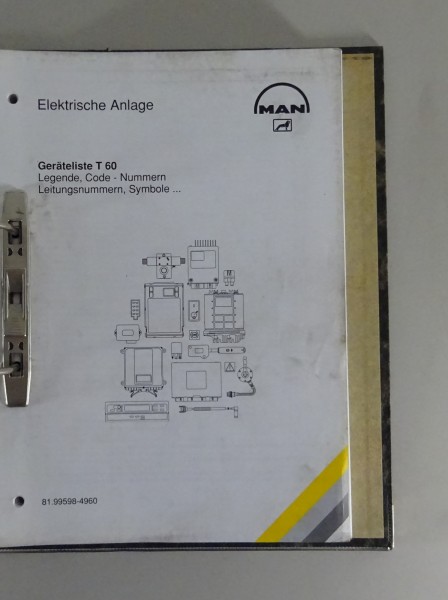 Werkstatthandbuch MAN Legende, Code-Nummern, Leitungsnummern Stand 03/2001