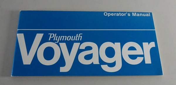 Owner´s Manual / Handbook Plymouth Voyager Van Stand 1974