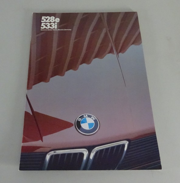 Prospect / Brochure BMW 5er E28 528e / 533i US-Model from 02/1982