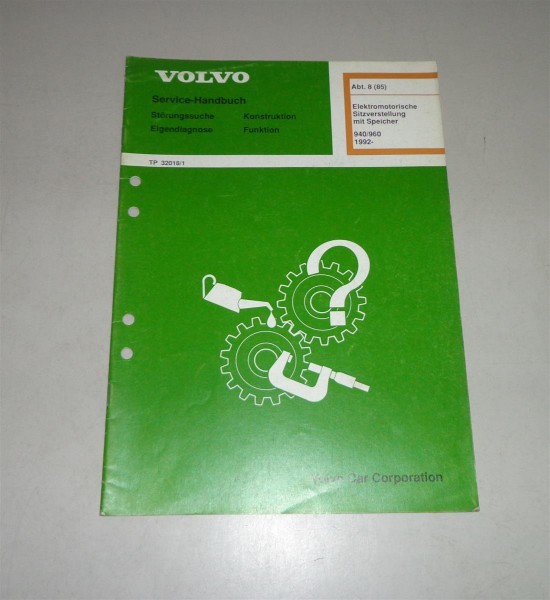 Werkstatthandbuch Volvo 940 / 960 Elektromotorische Sitzverstellung - ab 1992