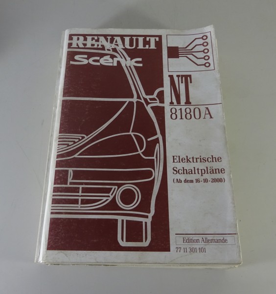 Werkstatthandbuch Elektrik / Elektrische Schaltpläne Renault Scénic von 10/2000