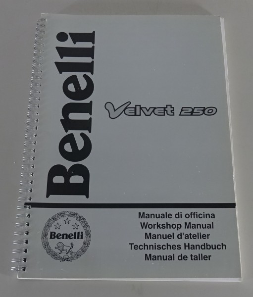 Werkstatthandbuch Benelli Roller Velvet 250 wassergekühlt Stand 11/2000