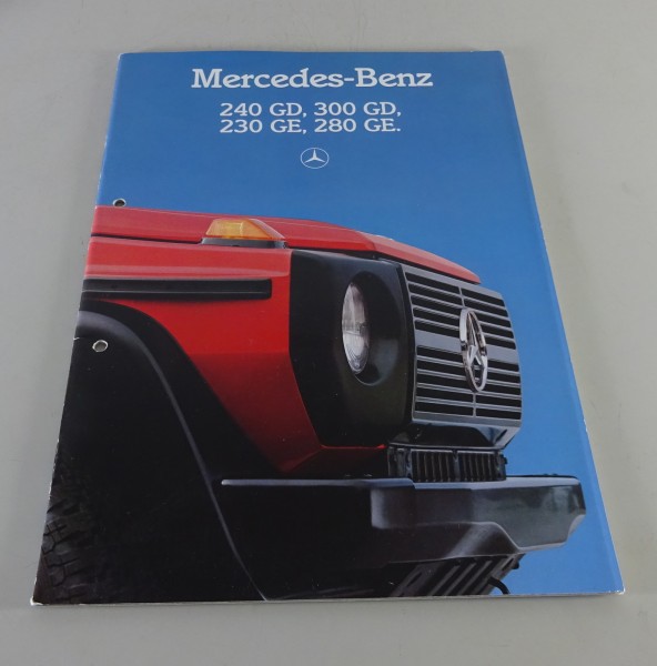 Prospekt Mercedes-Benz G-Klasse W460 kurz / lang + Cabrio Stand 08/1985