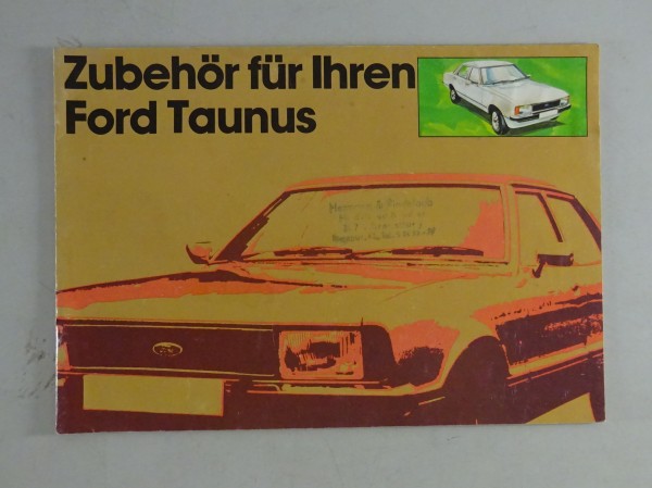 Prospekt Zubehör Ford Taunus TC76 Baujahre 1976-79