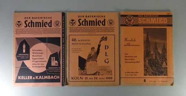 Zeitschrift - Der bayerische Schmied Werkzeuge / Maschinen etc. | 3 Hefte