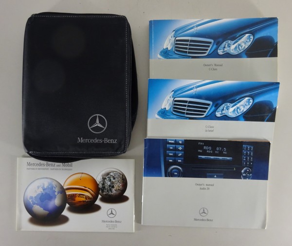 Owner's manual + wallet Mercedes C-Class W203 C 180 200 230 280 350 from 06/2004