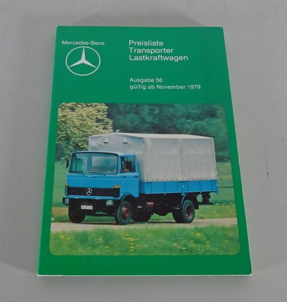 Preisliste Nr.56 Mercedes Benz LKW + Transporter ab 11/1979