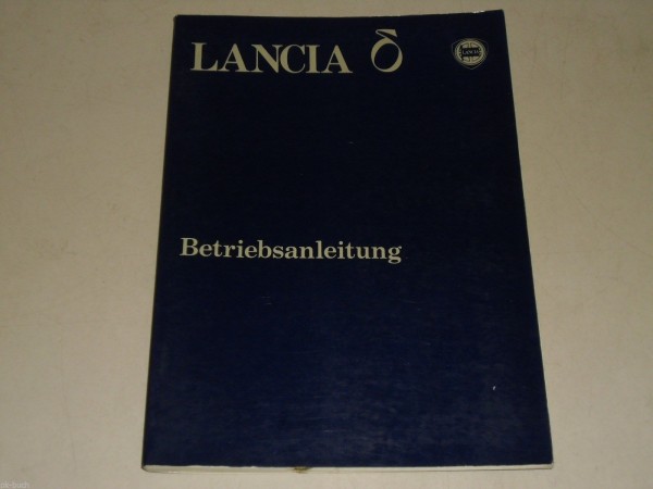 Betriebsanleitung Handbuch Lancia Delta, Stand 09/1979